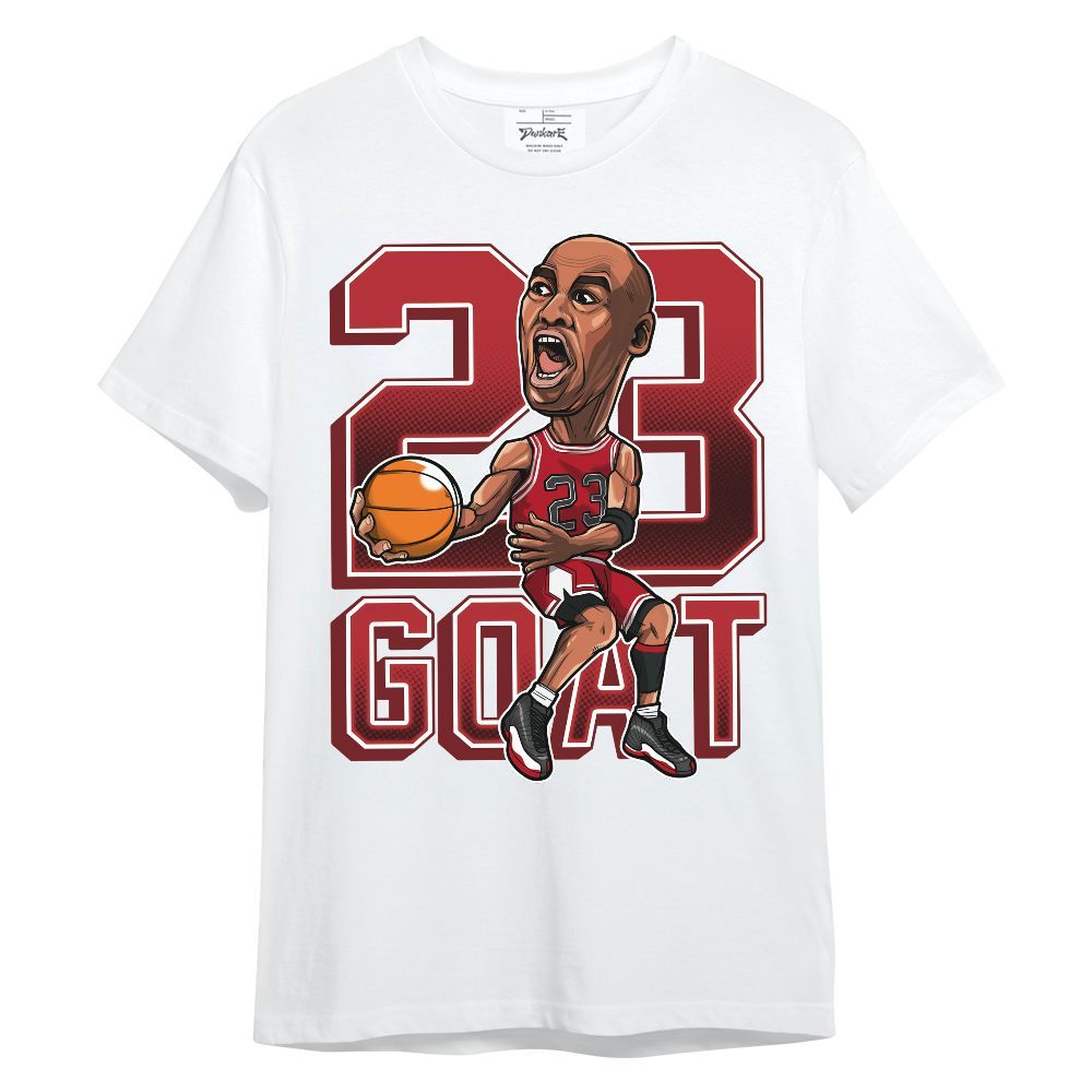 Shirt To Match Bred Velvet 11s - Legend G.O.A.T Basketball Shirt Graphic Unisex Shirt