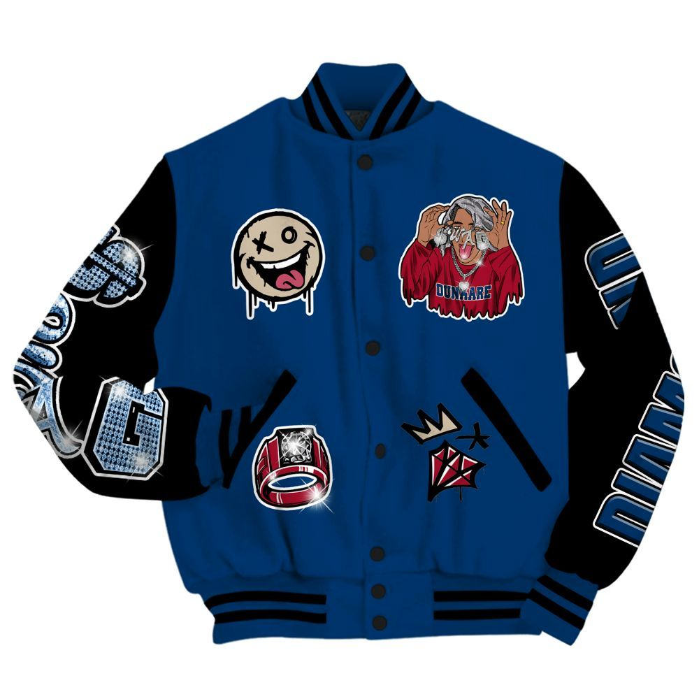 Varsity Jacket To Match Rare Air 4s - Pressures Makes Varsity Jacket To Match All Over Print