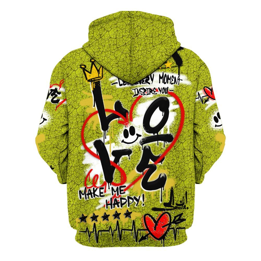 Hoodie To Match Dunk Low QS Halloween Skull - Happy Love Beats Graffiti Streetwear All Over Print