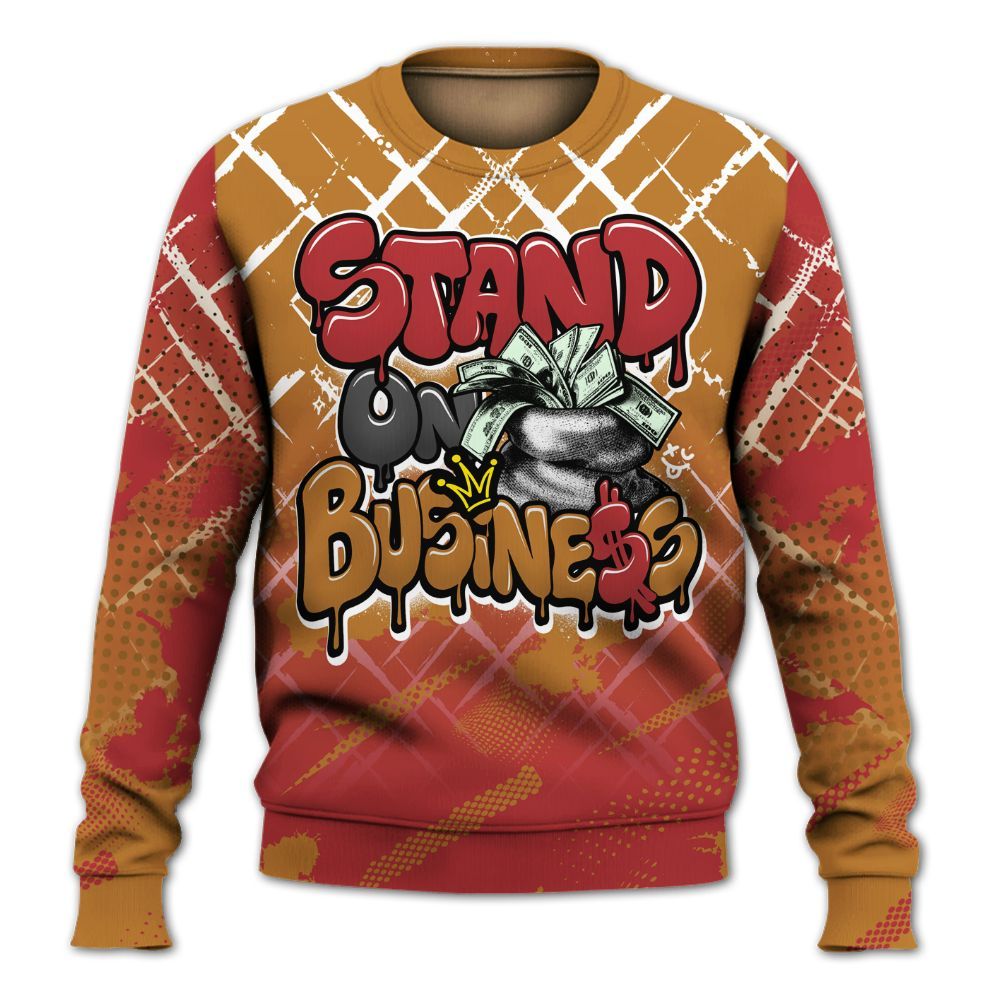 Sweatshirt To Match Air Max Plus Sunset Swarovski - Halftone Stand Business Dripping All Over Print