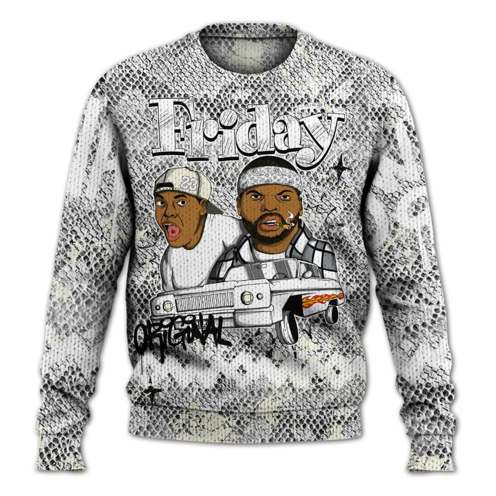 Knitted Sweater To Match Low CNY Year Of The Snake 11s - Friday Sneaker Crayon