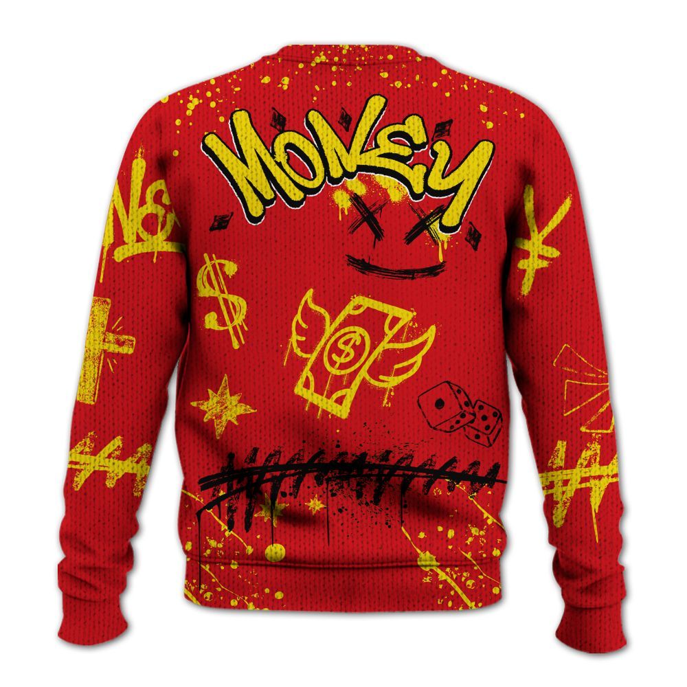 Sweater To Match Ferrari 14s - Paid In Full Crayon Graphic