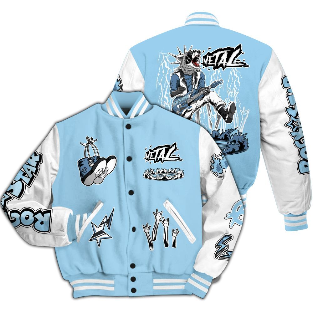 Varsity Jacket To Match Legend Blue 11s - Punk Rock Raccoon All Over Print