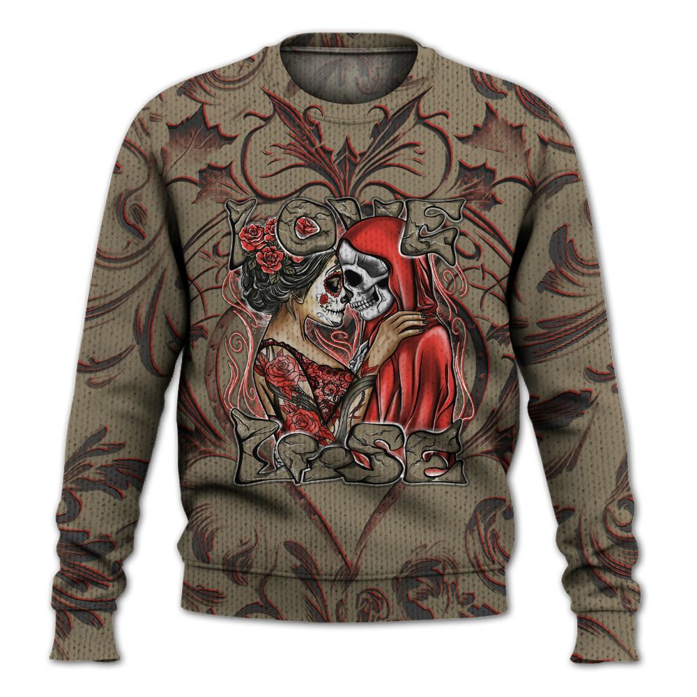 Knitted Sweater To Match Olive 9s - Loves Lose Gothic