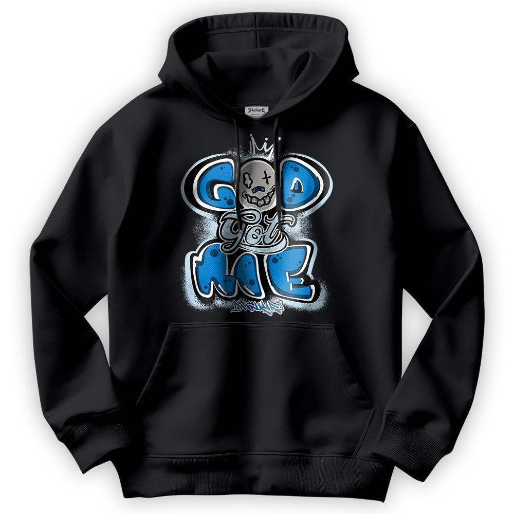 Sweatshirt To Match Industrial Blue 4s Hoodie - God Got Graffiti Hoodie Unisex