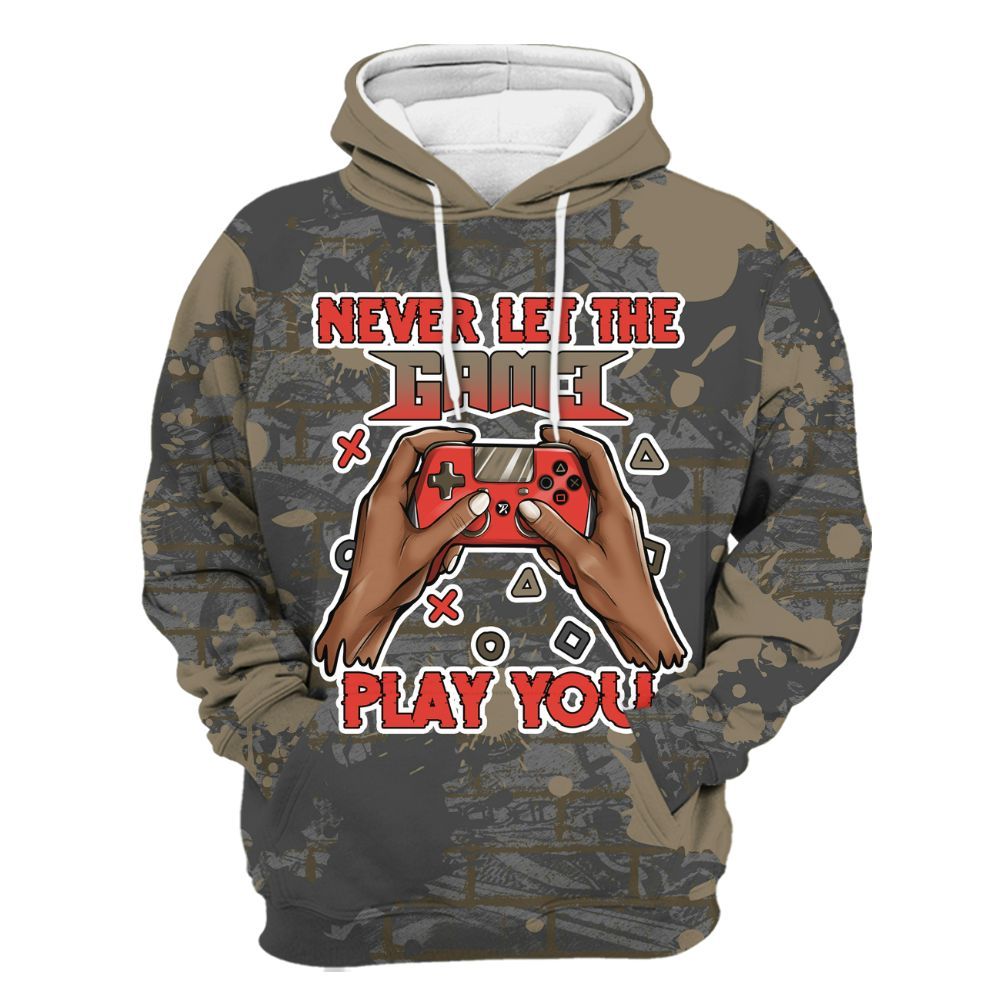 Hoodie To Match Olive 9s - PlayGame Human Brick All Over Print