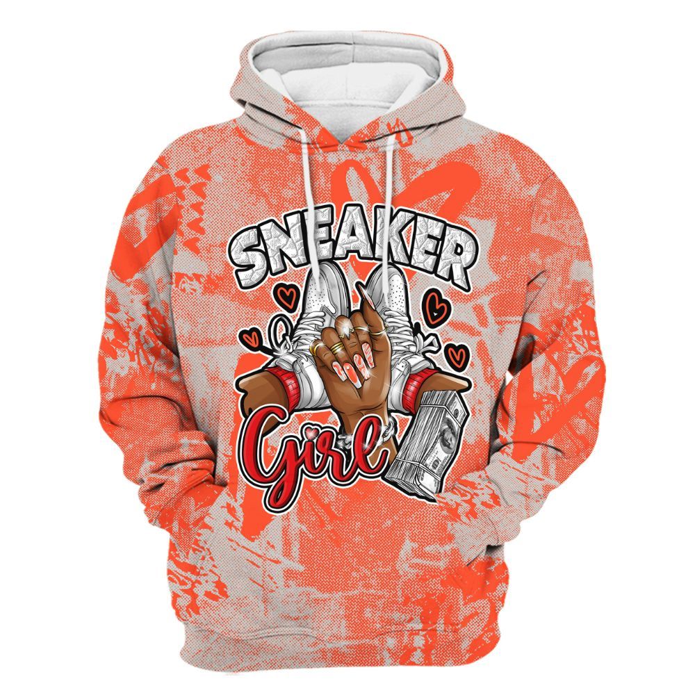 Hoodie To Match Air Max 1 86 Cosmic Clay - Sneakerz Girlz Heart Grunge All Over Print