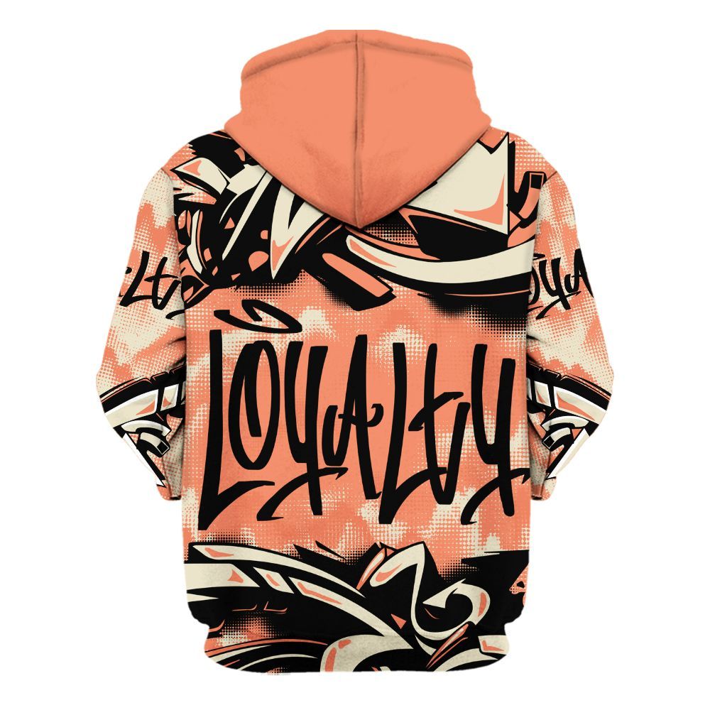 Hoodie To Match DJ Khaled Crimson Bliss 5s - Loyalty Out Value Graffiti All Over Print
