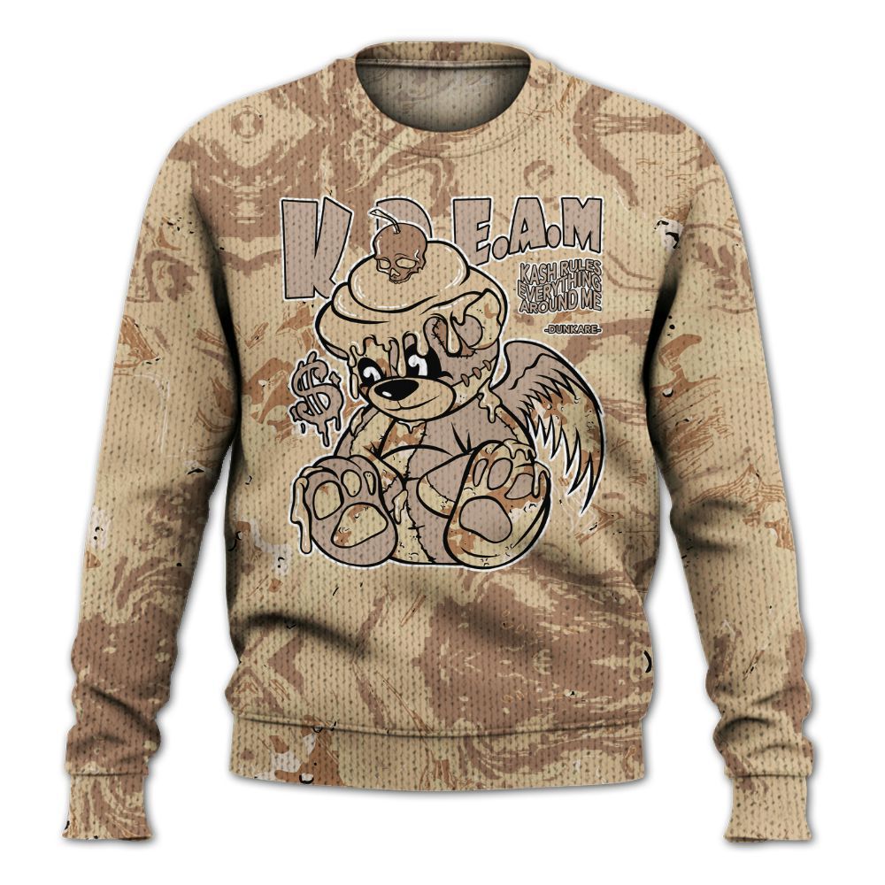 Knitted Sweater To Match Desert Camo 3s - Loot Bear Liquid