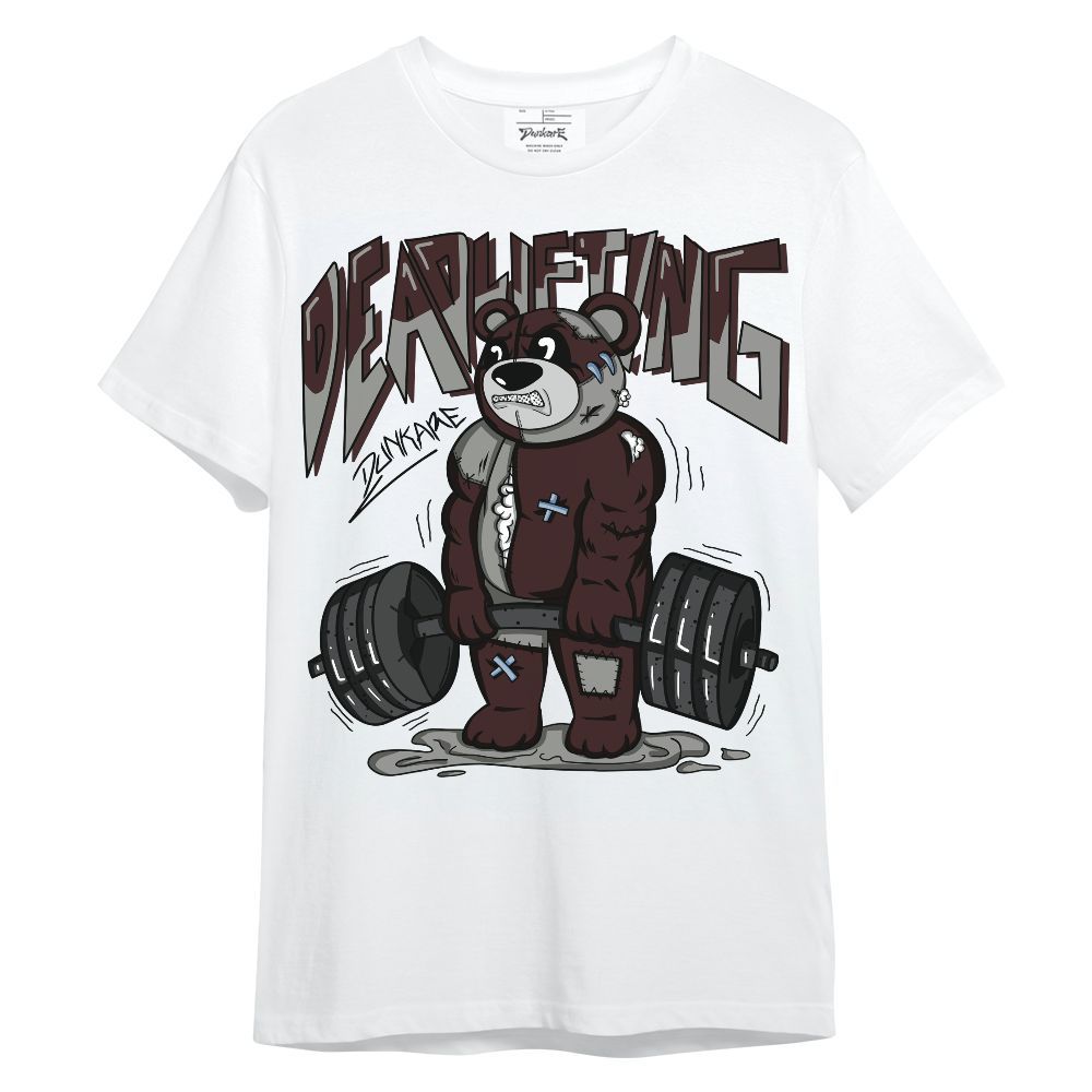 Shirt To Match Burgundy 5s - Deadlifting Bear Unisex Shirt