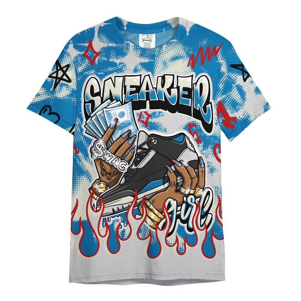 Shirt To Match Rare Air 3s - Sneaker Girl Moneys Grunge All Over Print