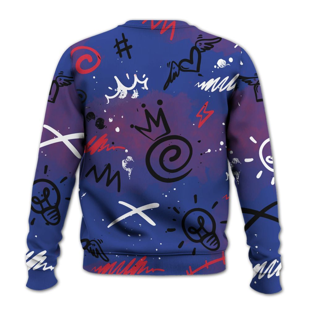 Sweatshirt To Match Air Griffey Max USA Red White Blue 1s - Drip Been Di2ferent All Over Print