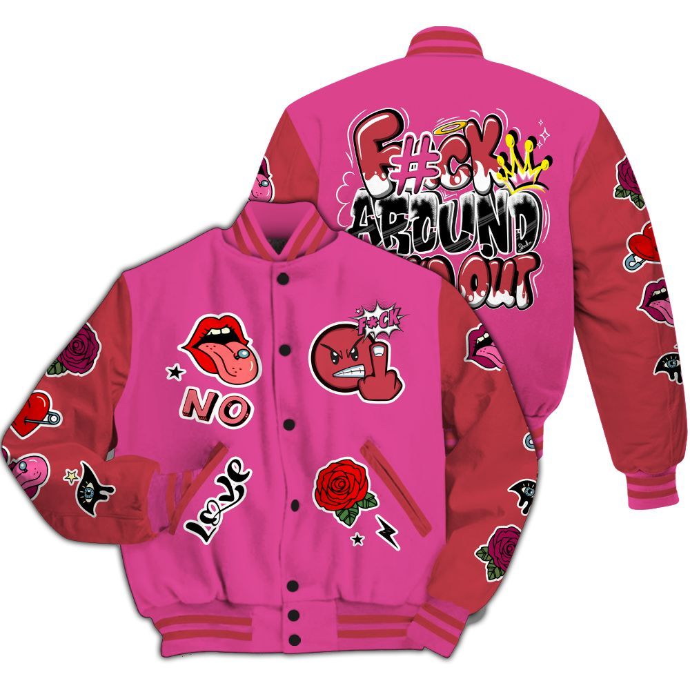 Varsity Jacket To Match KD 4 Aunt Pearl - FK Around Find Out All Over Print