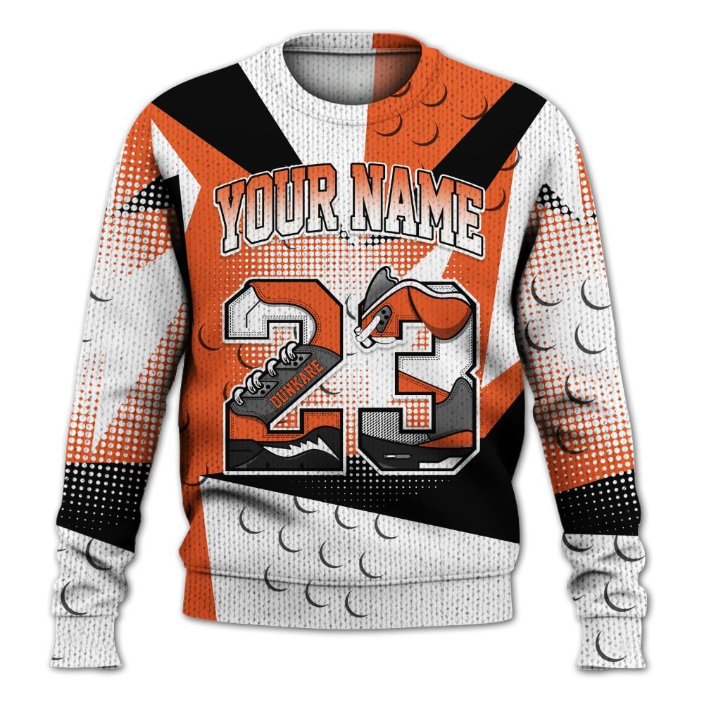 Sweater To Match Retro High OG Shattered Backboard 1s - Custom Name 23 5s Graphic