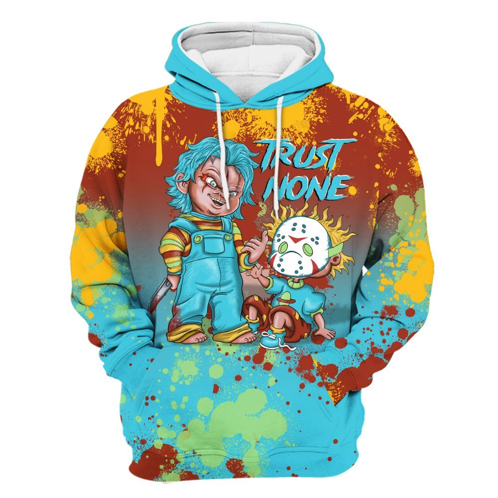 Hoodie To Match SB Dunk Di'Orr Greenwood - Trust No One Scary All Over Print