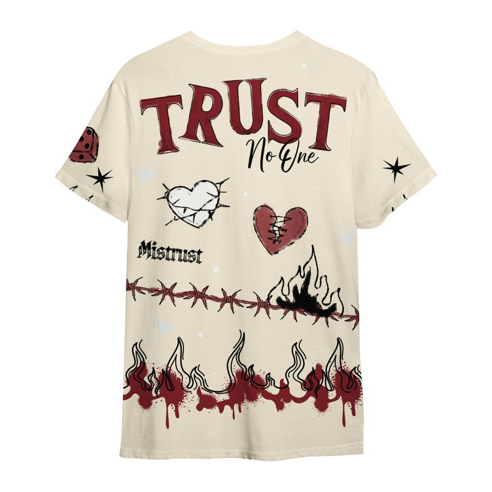 Shirt To Match Valentine's Day 2026 4s - Trust No One Snake-Bite Doodle Crayon All Over Print