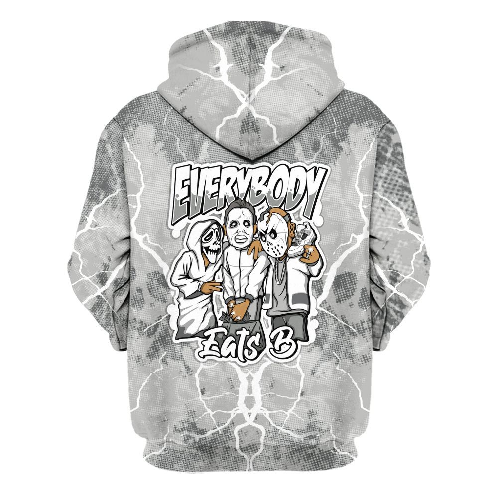 Hoodie To Match Retro Wet Cement 4s - Everybody Eatin B Graphic Halloween All Over Print