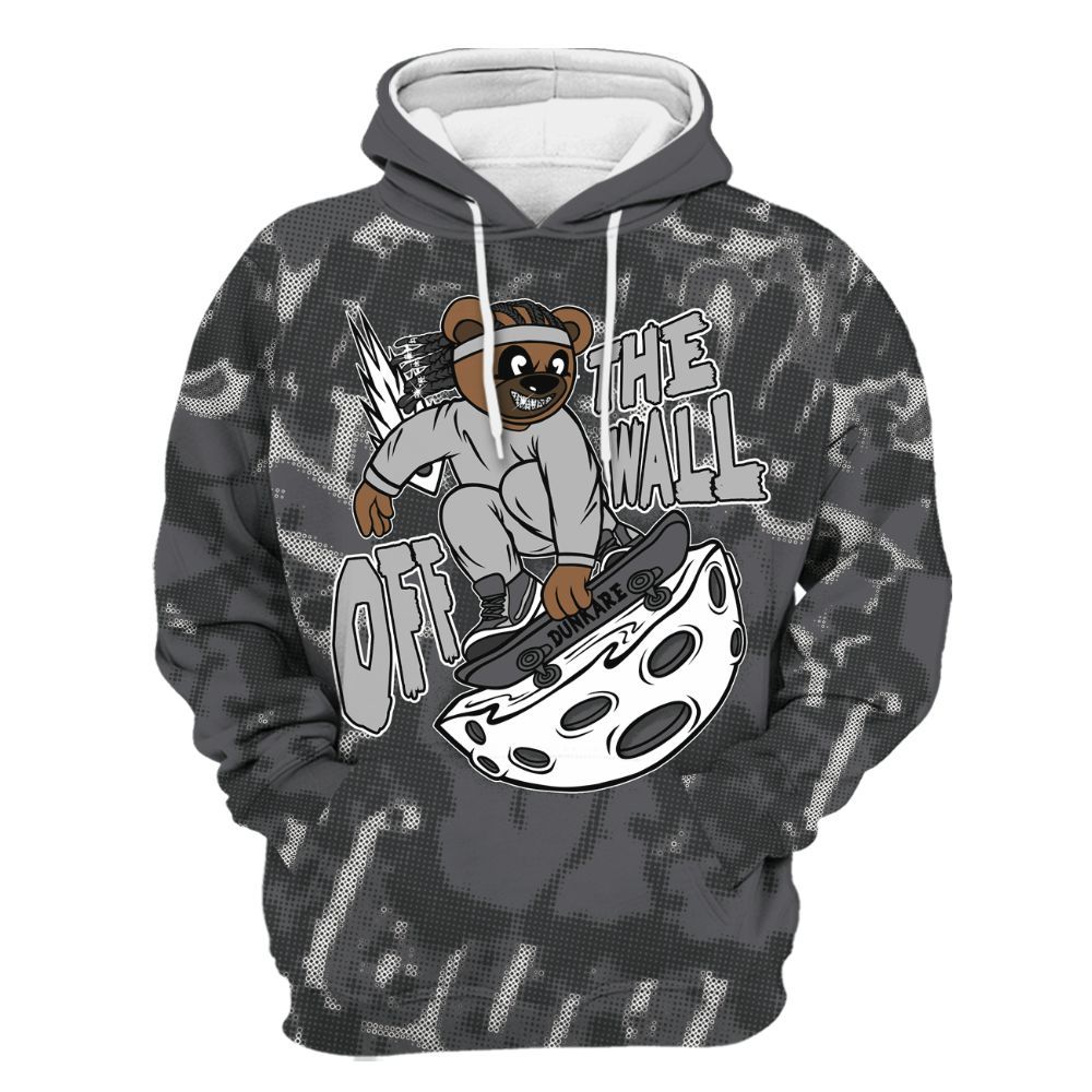 Hoodie To Match White Thunder 4s - Quirky Bear Street All Over Print