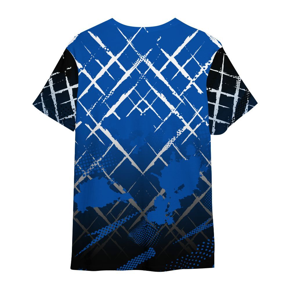 Shirt To Match Racer Blue 5s - Halftone Stand Business Dripping All Over Print