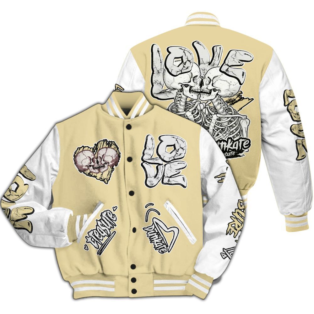 Varsity Jacket To Match Women Phantom 12s - Skull Bear All Over Print