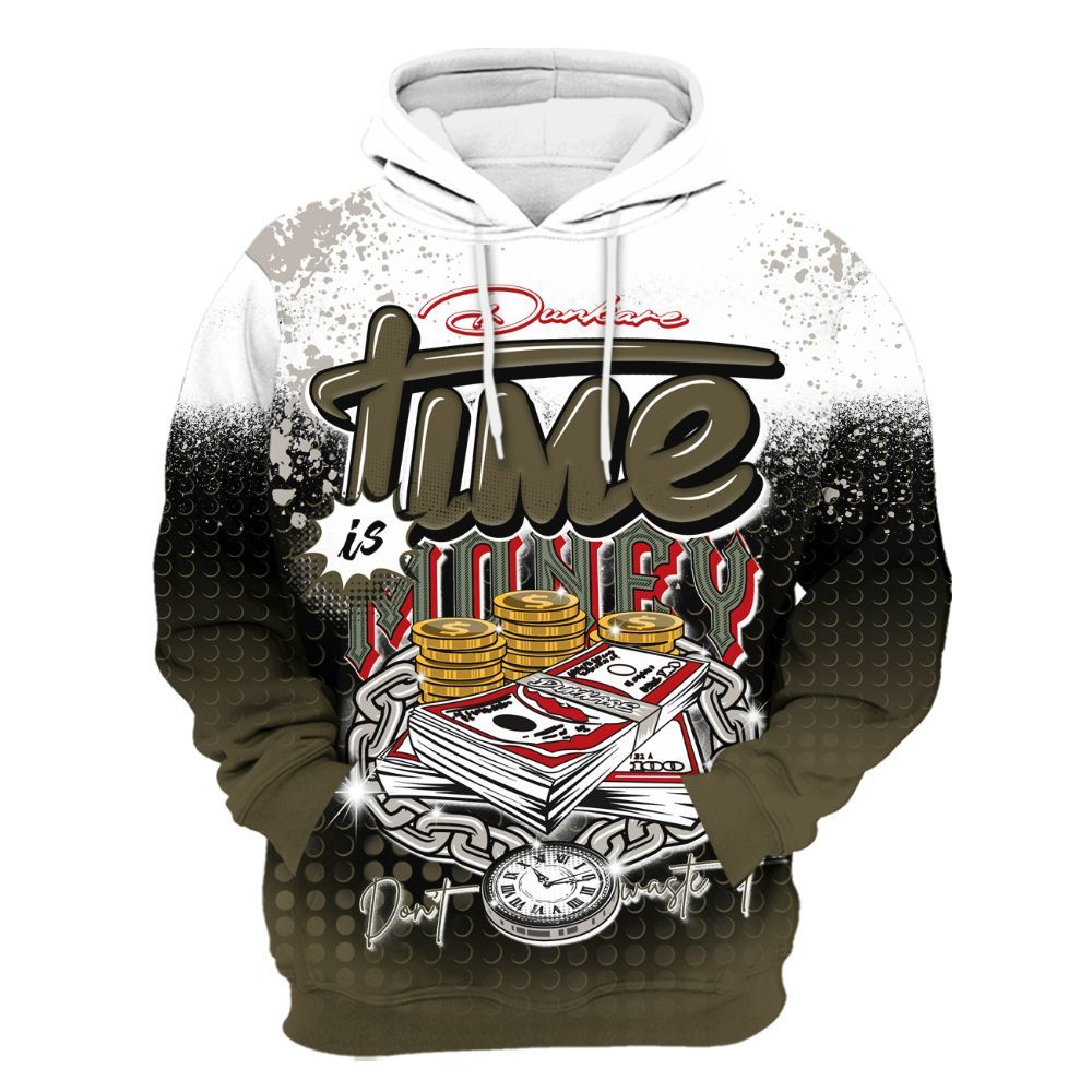 Hoodie To Match Dunk Low Year Of The Snake - Halftone Time Is Money All Over Print