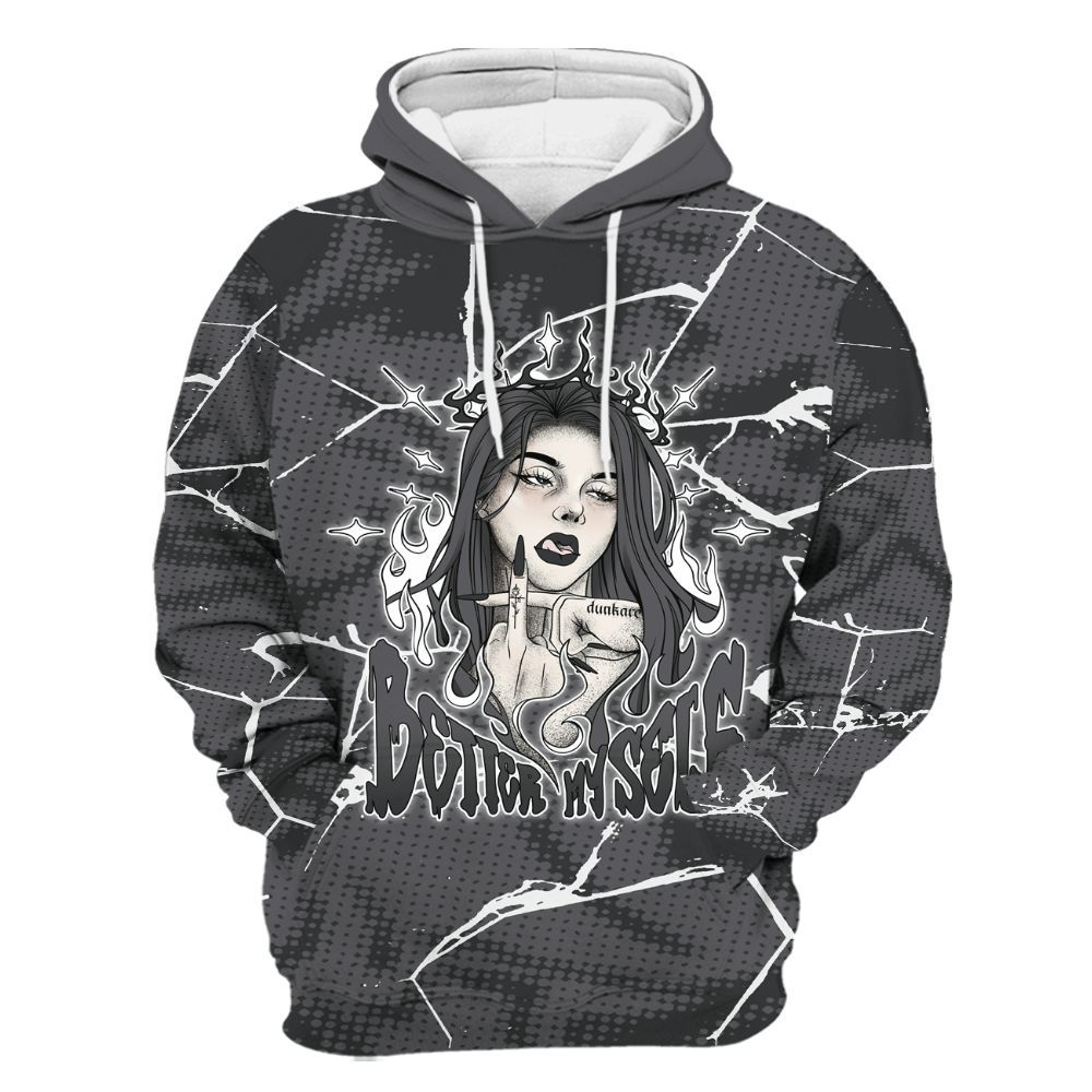 Hoodie To Match White Thunder 4s - My-Self Crack Unique All Over Print