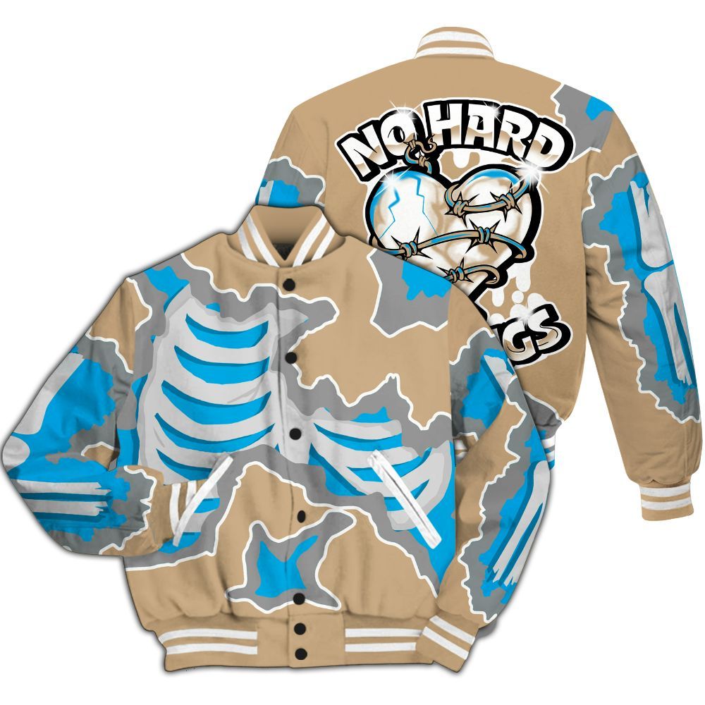 Varsity Jacket To Match H-Town 11s - Hard Feeling Graphic Heart Break All Over Print All Over Print