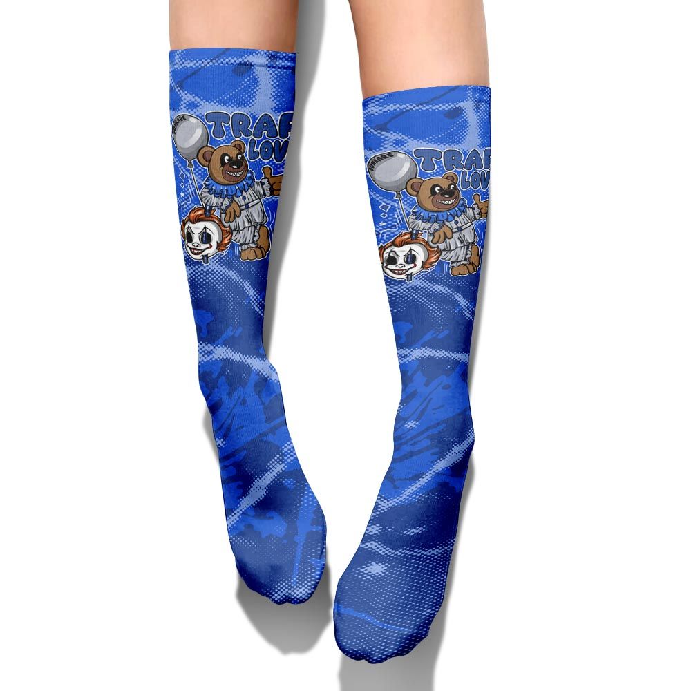 Sock To Match Air Foamposite One Royal - Trap Loves Bear Profound
