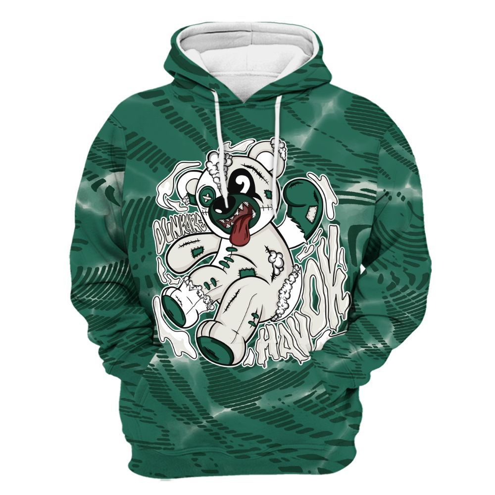 Hoodie To Match Oxidized Green 4s - Havok Bear All Over Print