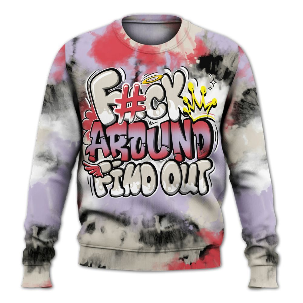 Sweatshirt To Match Peanut Butter Jelly 5s - FK Around Find Out All Over Print