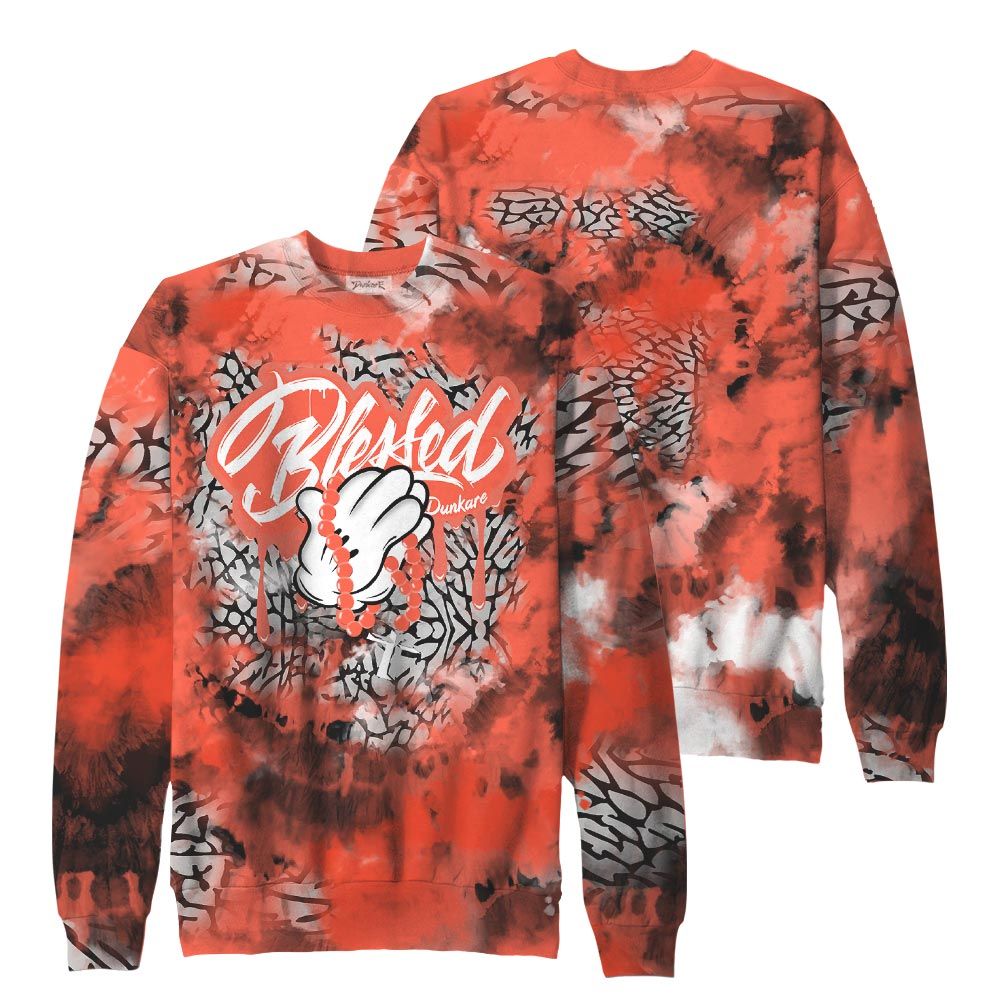 Sweatshirt To Match, Georgia Peach 3s Sweatshirt, God Blessed Dripping Sweatshirt Outfit 3 Cosmic Clay 903 NCT