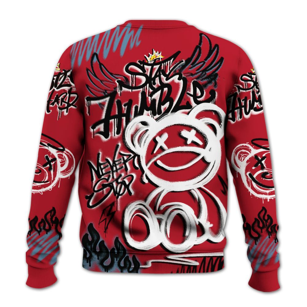 Sweatshirt To Match Retro Raging Bull 5s - Humble Drip Streetwear Graffity All Over Print
