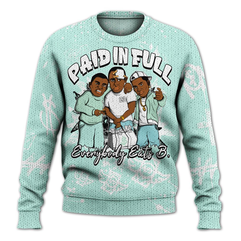 Sweater To Match Retro Low Igloo 11s - Everybody Paid In Full Crayon Graphic