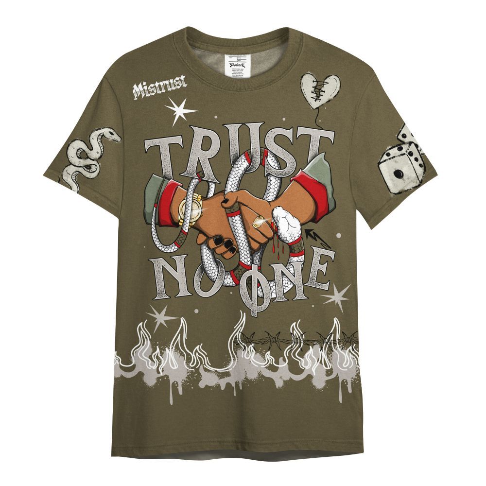 Shirt To Match Dunk Low Year Of The Snake - Trust No One Snake-Bite Doodle Crayon All Over Print