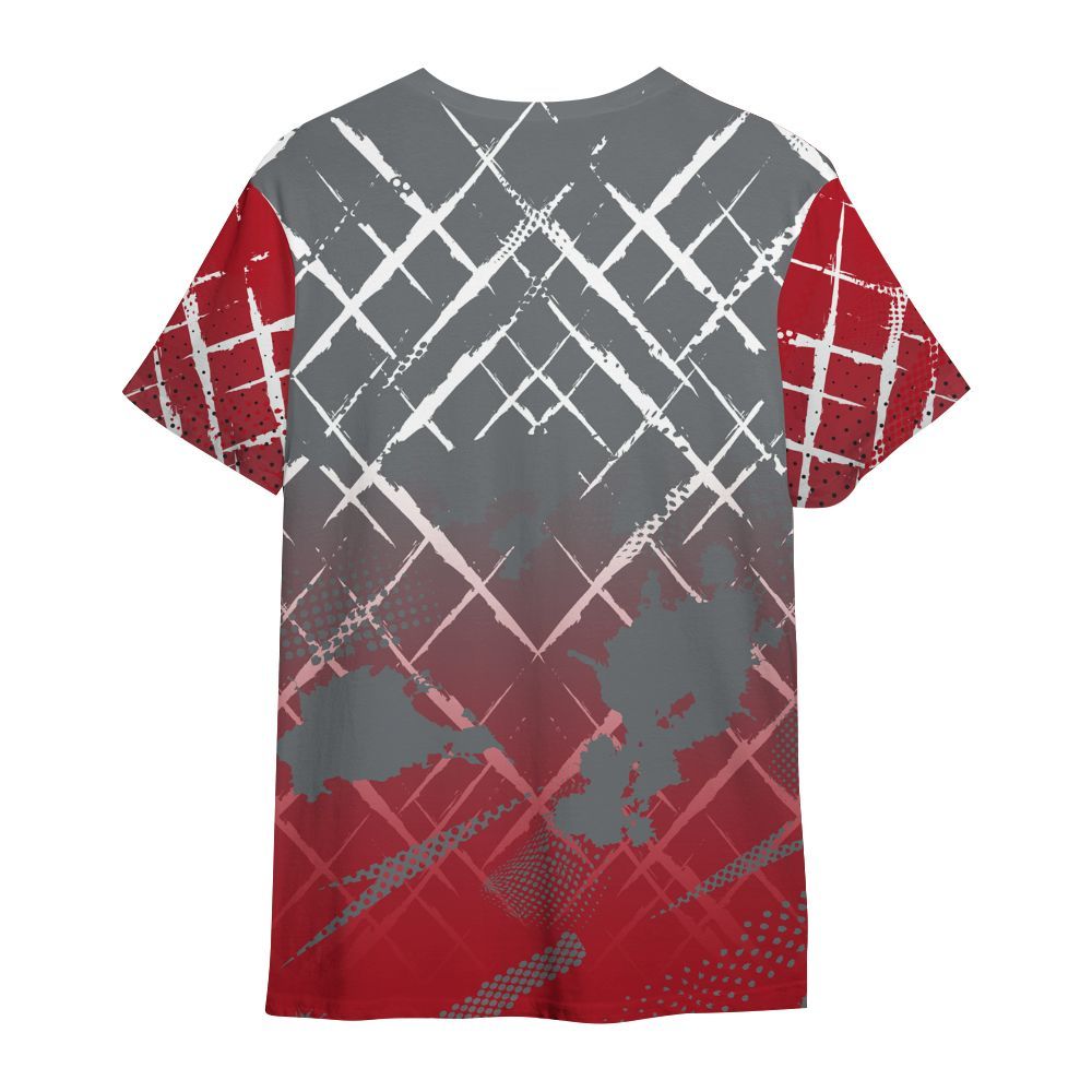 Shirt To Match Retro Fire Red 9s - Halftone Stand Business Dripping All Over Print