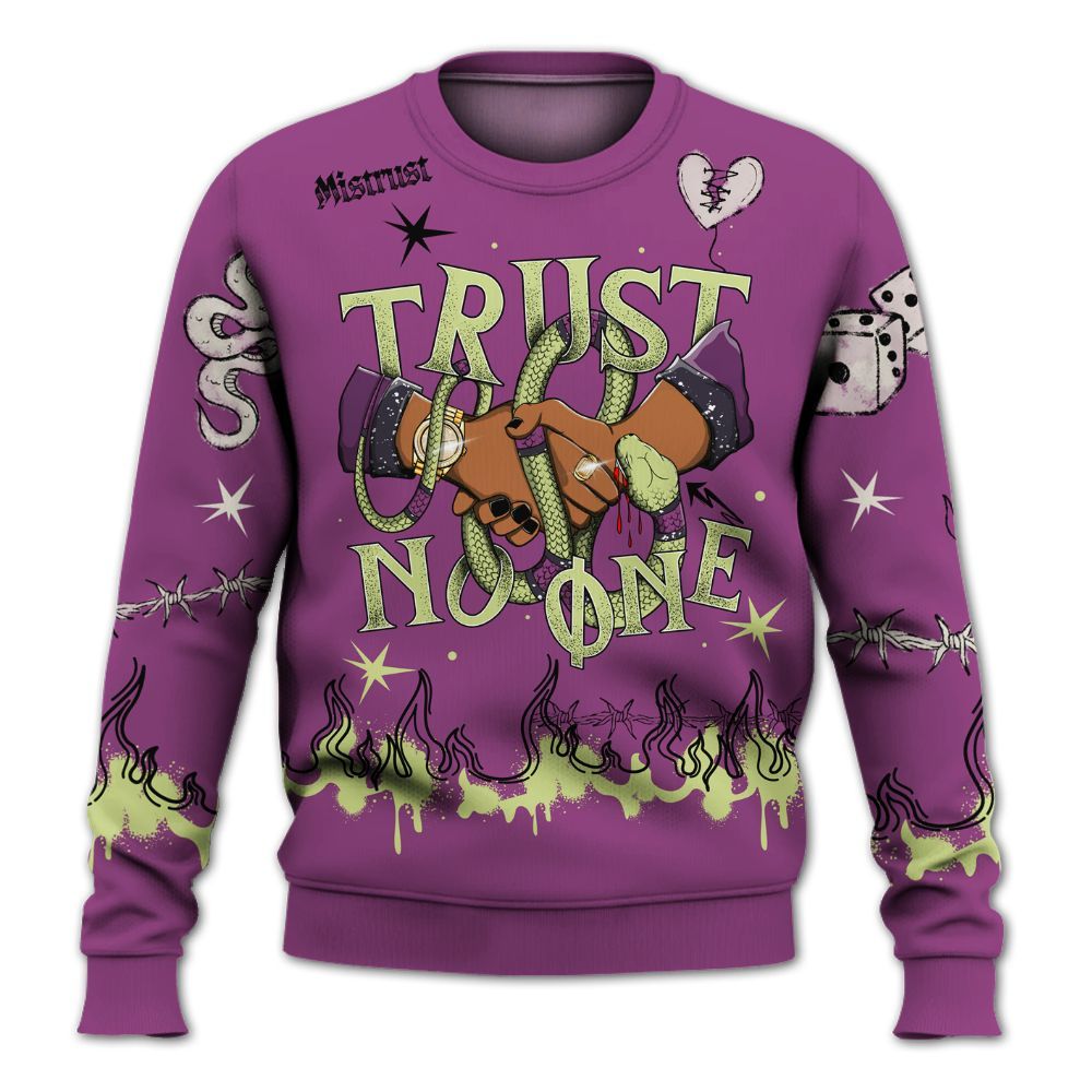 Sweatshirt To Match Ja 2 Staregazer - Trust No One Snake-Bite Doodle Crayon All Over Print