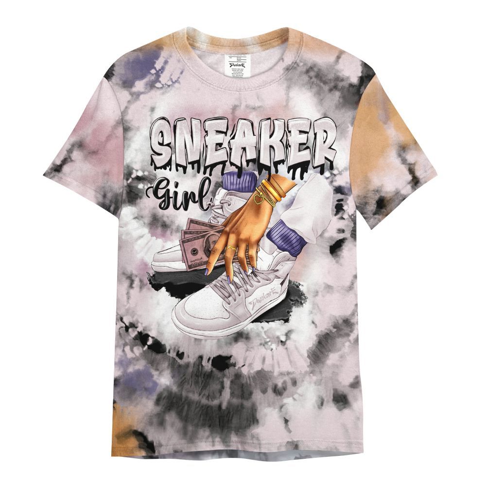 Shirt To Match Book Sunrise 1s - SNEAKER Girl Money Drip Tie Dye All Over Print