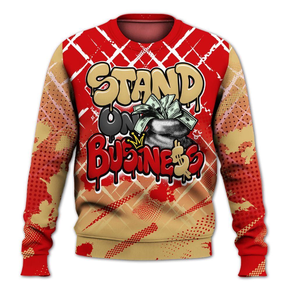 Sweatshirt To Match Ja 2 Halloween - Halftone Stand Business Dripping All Over Print