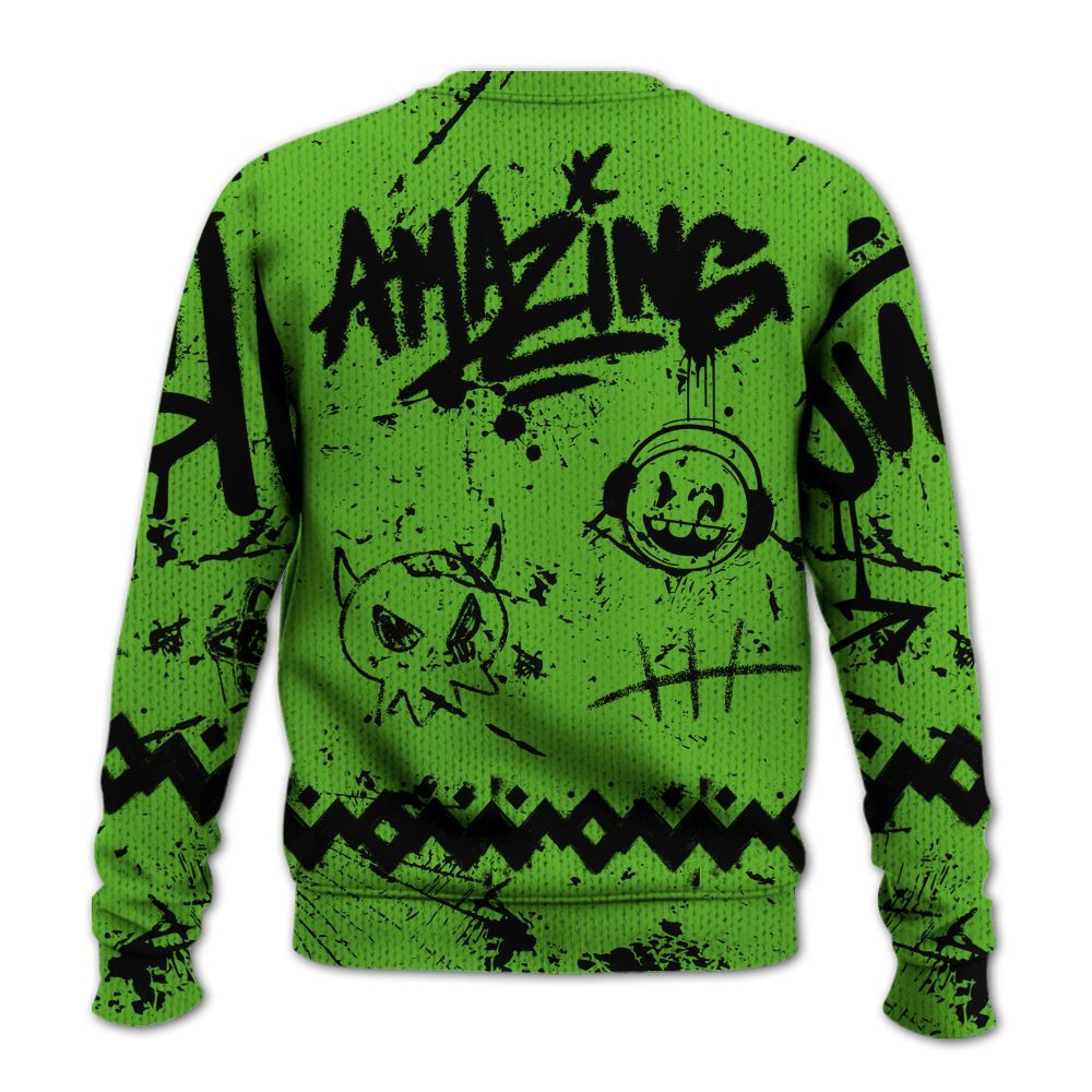 Knitted Sweater To Match Air Foamposite One Volt - Friday Sneaker Crayon