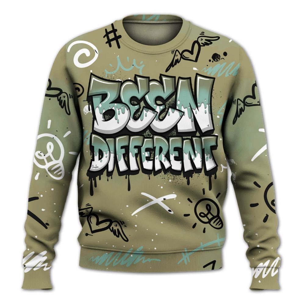 Sweatshirt To Match Dunk Low Suede Olive Aura - Drip Been Di2ferent All Over Print