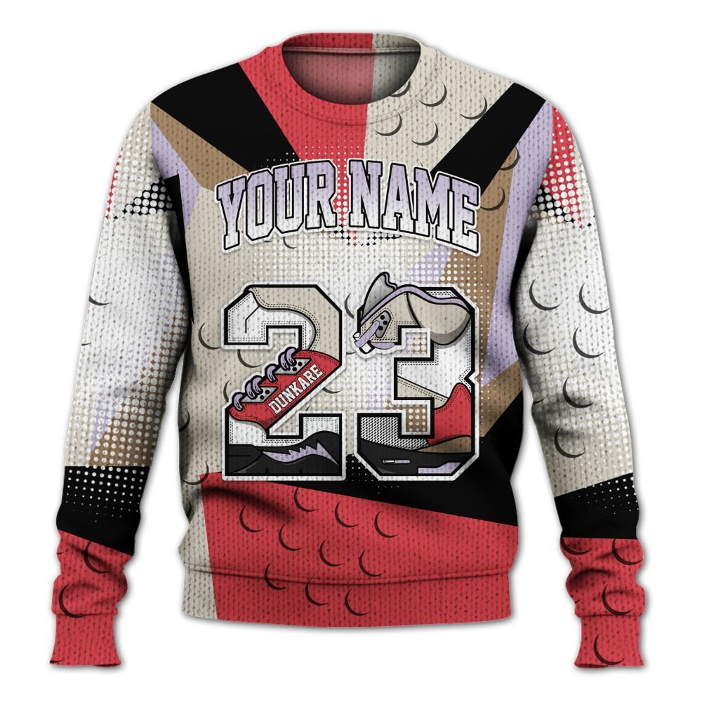 Sweater To Match Peanut Butter Jelly 5s - Custom Name 23 5s Graphic