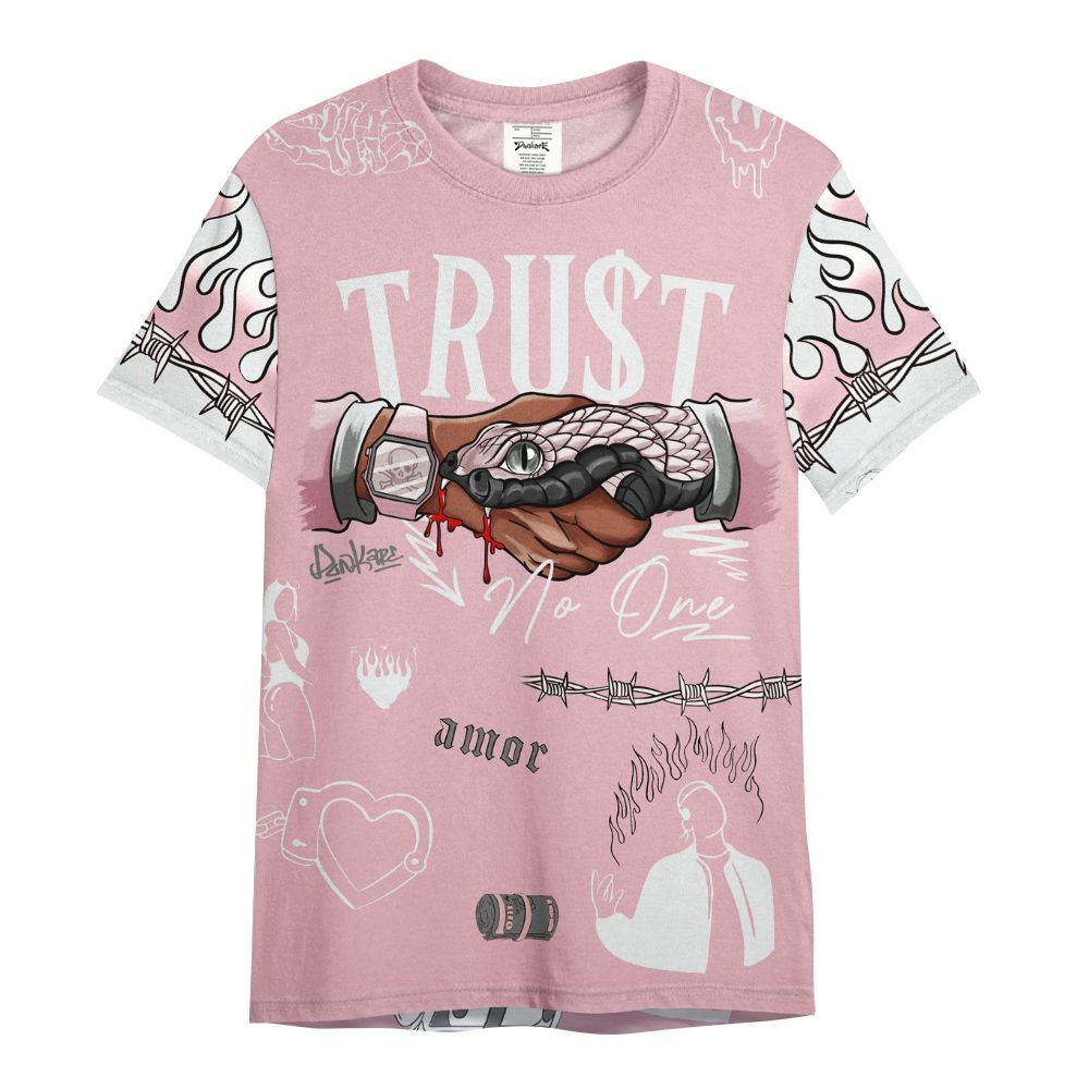 Shirt To Match Air Max DN Pink Foam - Snake Trust No One All Over Print
