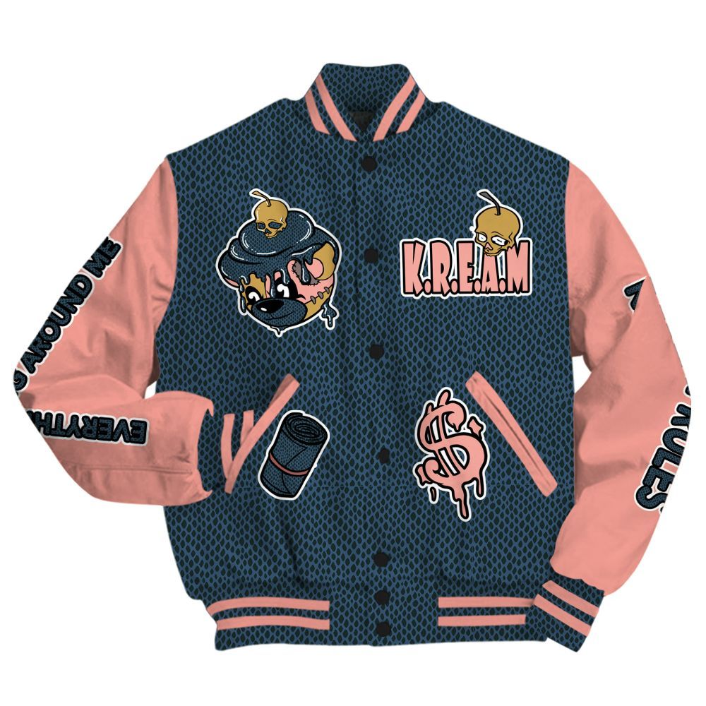 Varsity Jacket To Match Lebron XXI GS Olympic - Loot Bear All Over Print