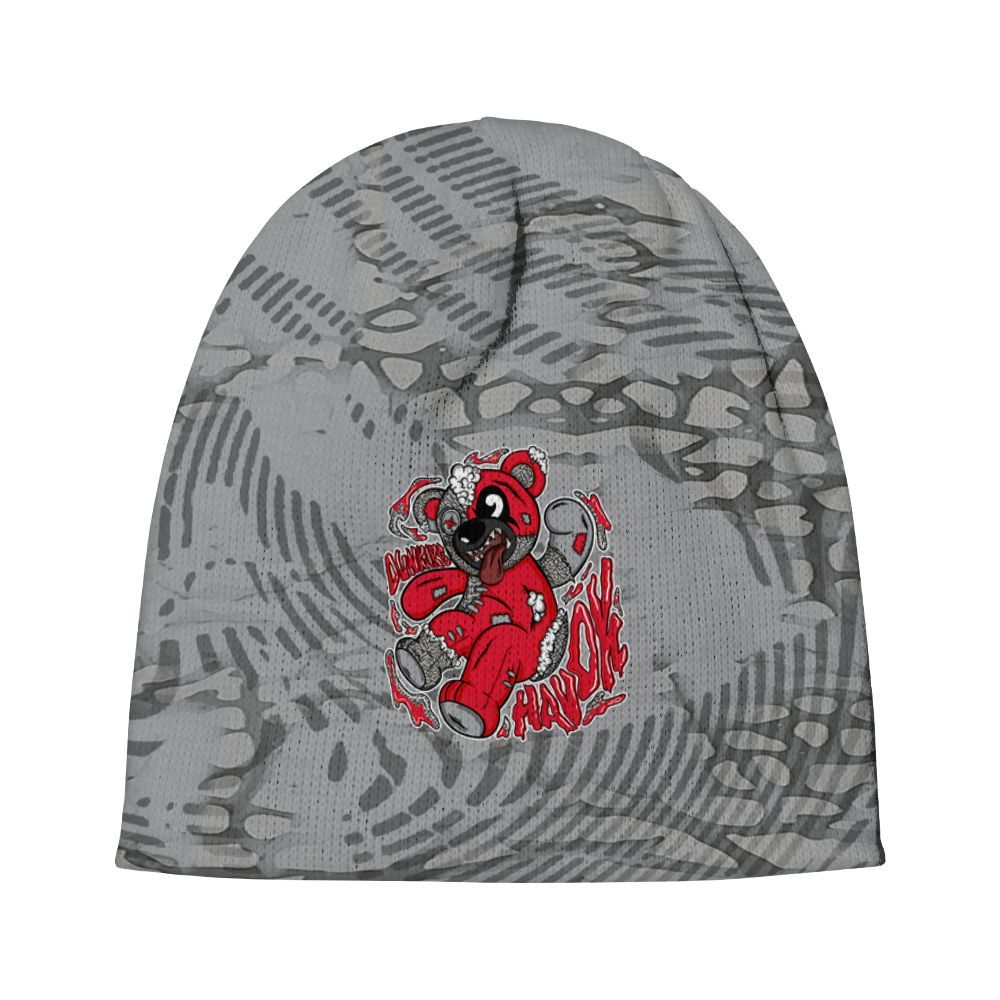 Beanie Hat To Match Black Cement 3s - Havok Bear Graphic