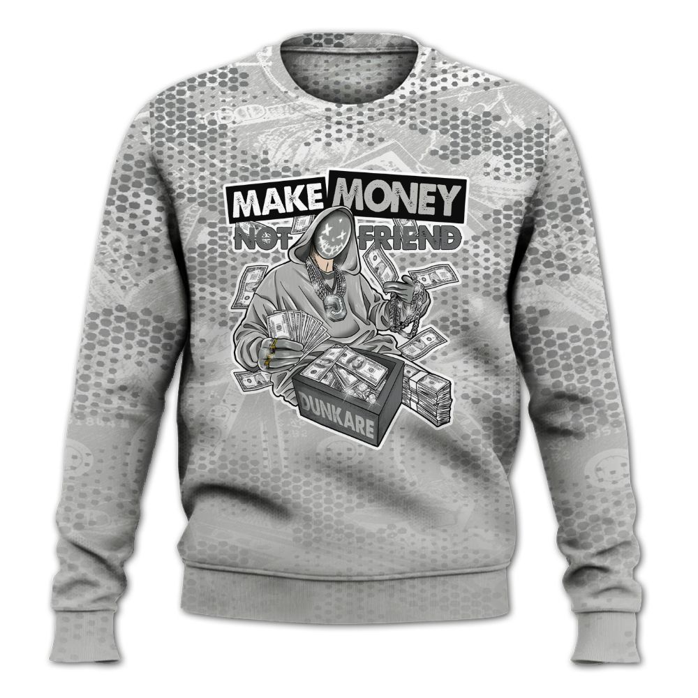 Sweatshirt To Match Retro Wet Cement 4s - Make Moneys Unique All Over Print