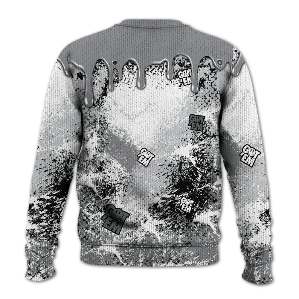 Sweater To Match Retro Wolf Grey 5s - Dripping 23 Drip Graphic
