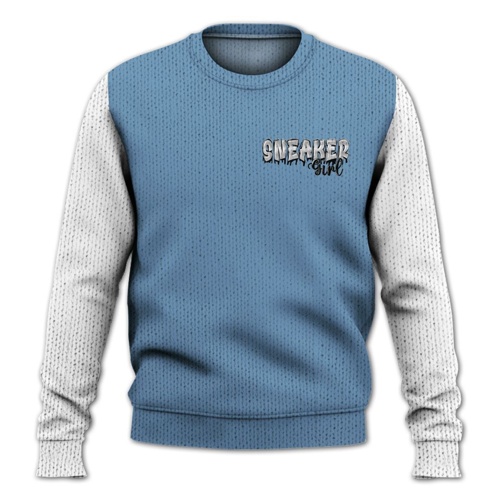 Knitted Sweater To Match High OG First In Flight 1s, Custom Name Sneaker Girl Money