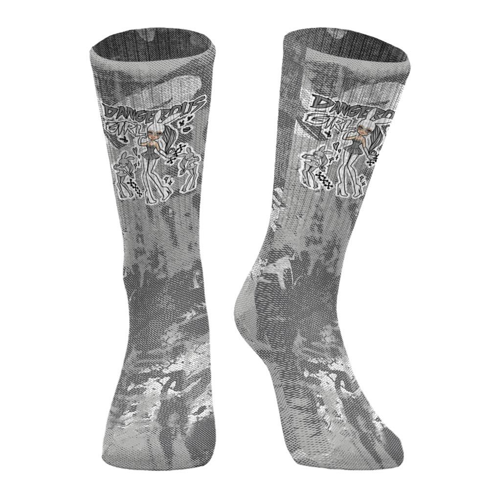 Sock To Match Retro Wet Cement 4s - Dangerous.Girl