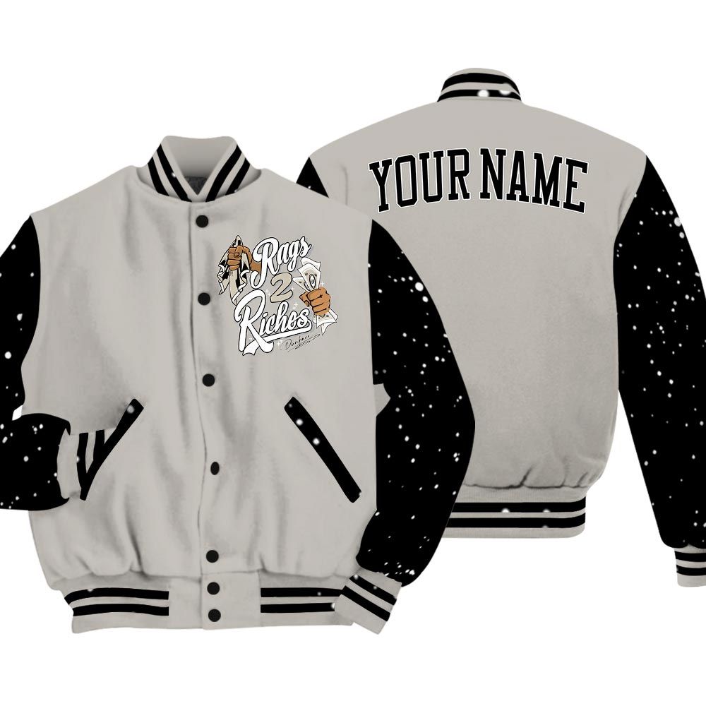 Varsity Jacket To Match Varsity Streetwear Custom Name Rag 2 Riches, SE Sail Summer 5s T-Shirt, Sneaker SE Sail Summer 5s Baseball Varsity Jacket 1604 NCT