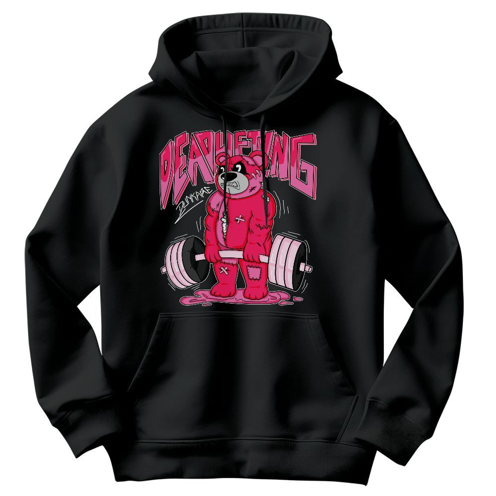 Sweatshirt To Match Air VaporMax Plus Triple Pink - Deadlifting Bear Graphic
